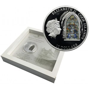 Cook Islands, Elizabeth II, 10 Dollars 2011 Seville Cathedral