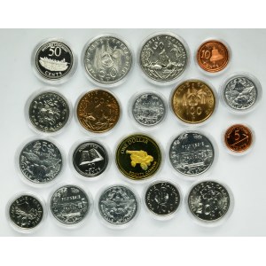 Set, France and Pitcairn Islands, Mix coins (19 pcs.)