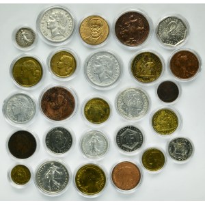 Set, France, Mix coins (26 pcs.)