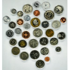 Set, Mix of foreign coins (35 pcs.)