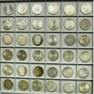 Set, Germany, FRG, 10 Mark (36 pcs.) - SILVER