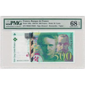 France, 500 Francs 1994 - PMG 68 EPQ