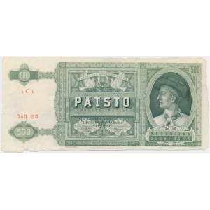 Słowacja, 500 koron 1941