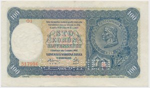 Slovakia, 100 Korun 1940 - SPECIMEN -