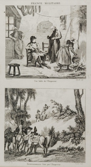 MARTINET według Jean-Baptiste REVILLE , France militaire - Une halte de l’Empereur