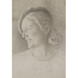 Malarz nieokreślony (XX w. ), Portret kobiety, 1935