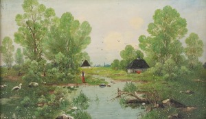 Karol HEIMROTH (1862-1930), Pejzaż wiejski, 1899