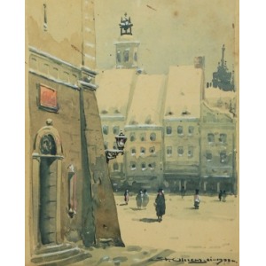 Stanislaw OLSZEWSKI, 20th century, Old Town in Warsaw, 1933
