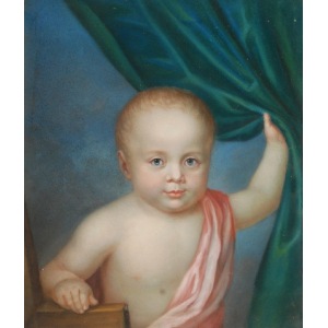 Autor nieokreślony, francuski?, XVIII w., Portret dziecka