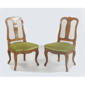 Komplet trzech krzeseł w stylu neorokoko