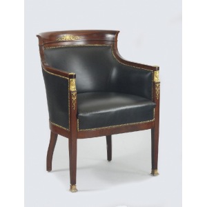 Fotel mahoniowy w stylu empirowym
