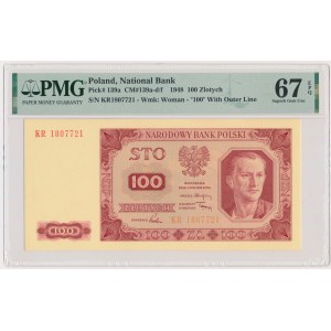 100 złotych 1948 - KR - PMG 67 EPQ