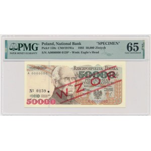 50,000 gold 1993 - MODEL - A 0000000 - No.0159 - PMG 65 EPQ.