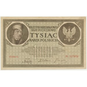 1.000 marek 1919 - III Ser.C - Falsyfikat z epoki - NIEWYŁAPANY