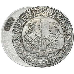 Silesia, Duchy of Liegnitz-Brieg-Wohlau, Johann Christian and Georg Rudolph, Thaler Reichenstein 1607 - RARE
