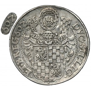 Silesia, Duchy of Liegnitz-Brieg-Wohlau, Johann Christian and Georg Rudolph, Thaler Reichenstein 1607 - RARE
