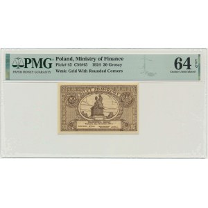 20 groszy 1924 - PMG 64 EPQ