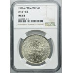 Germany, Weimar Republic, 5 Mark Berlin 1932 A - Oak - NGC MS64