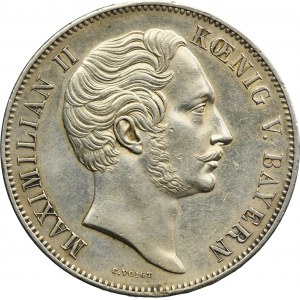 Germany, Bavaria, Maximilian II Josef, 2 Thaler Munich 1855