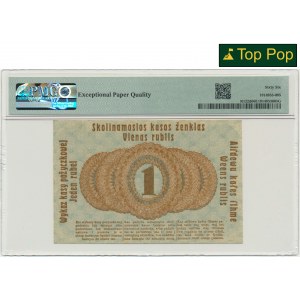 Posen, 1 Ruble 1916 - short clause (P3c) - PMG 66 EPQ