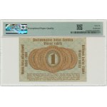 Posen, 1 Ruble 1916 - short clause (P3c) - PMG 66 EPQ