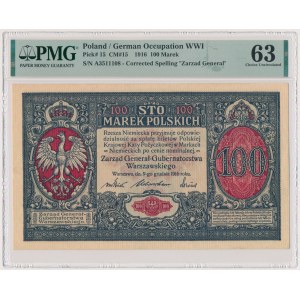 100 marek 1916 - Generał - PMG 63