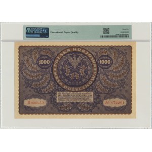 1.000 marek 1919 - III Serja AA - PMG 66 EPQ - pierwsza seria