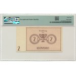 2 Mark 1940 - series type 1 - PMG 64 EPQ - low serial number