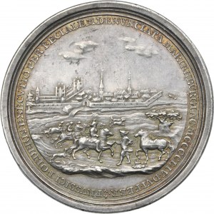 Augustus III of Poland, Medal commemorating the 300th anniversary of the incorporation of Thorn into Poland in 1754