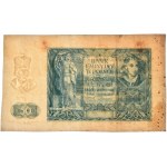 50 złotych 1941 - bez poddruku, oznaczenia serii i numeracji -