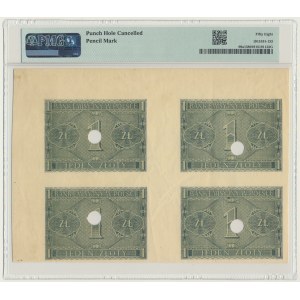 1 złoty 1941 - BE - nierozcięte parki - PMG 58 - anulowane