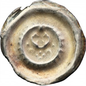 Silesia, Bracteate 13th century - VERY RARE, lily over the crescent moon