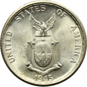 Philippines under US government, 50 Centavos San Francisco 1945 S