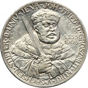Germany, Sachsen-Weimar-Eisenach, Wihlem Ernst, 5 Mark Berlin 1908