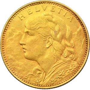Switzerland, Swiss Confederation, 10 Francs Bern 1914 B