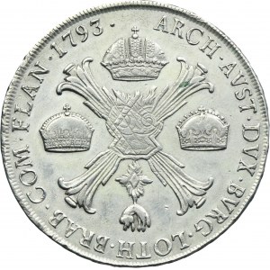 Austrian Netherlands, Franz II, Thaler (Kronentaler) Milan 1793 M