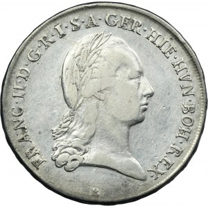 Austrian Netherlands, Franz II, Thaler (Kronentaler) Kremnitz 1796 B