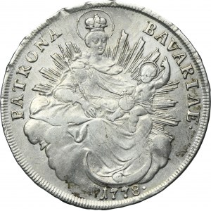 Germany, Bavaria, Karl II Theodor, Thaler Munich 1778 HST