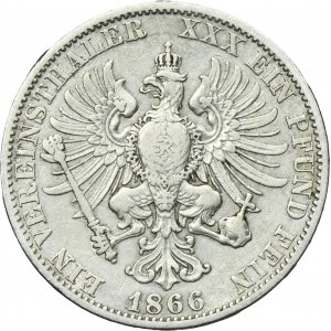 Germany, Kingdom of Prussia, Wilhelm I, Thaler Berlin 1866 A