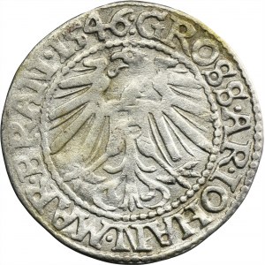 Silesia, Duchy of Crossen, Johann von Küstrin, Groschen Crossen 1546 - RARE
