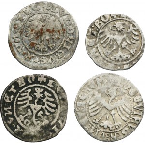 Lot, Silesia, City of Schweidnitz, Louis II Jagiellon, 1/2 Groschen (4 pcs.)