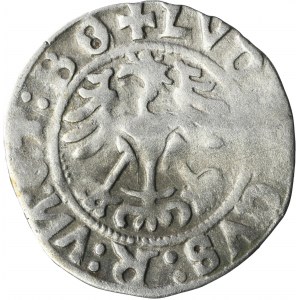 Silesia, City of Schweidnitz, Louis II Jagiellon, 1/2 Groschen 1527 - VERY RARE