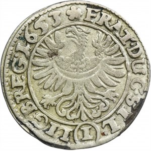 Silesia, Duchy of Liegnitz-Brieg-Wohlau, Georg III, Ludwig IV, Christian, 1 Kreuzer Brieg 1653