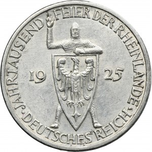 Allemagne, République de Weimar, 3 Marks Karlsruhe 1925 G