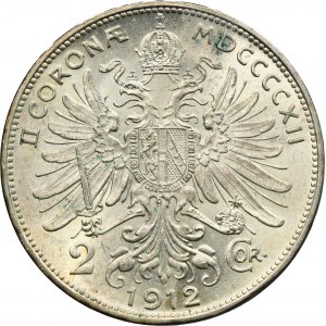 Austria, Franz Joseph I, 2 Corona Wien 1912