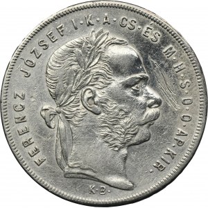 Hungary, Franz Joseph, 1 Forint Kremnitz 1879 KB