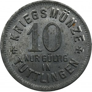 Germany, Württemberg, City of Tuttlingen, 10 Pfennig 1917