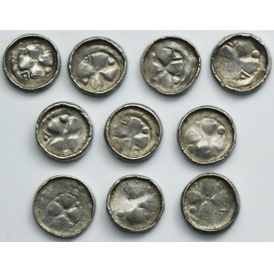 Lot, Germany, Saxony, Anonymous Saxon bishops, Cross denarius 11th century (10 pcs.)
