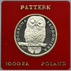 PRÓBA, 1.000 złotych 1986 Ochrona Środowiska Sowa