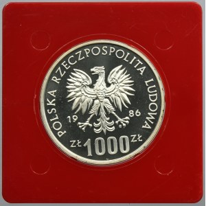 PRÓBA, 1.000 złotych 1986 Ochrona Środowiska Sowa